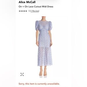 NWOT Alice McCall On and On Midi Dress